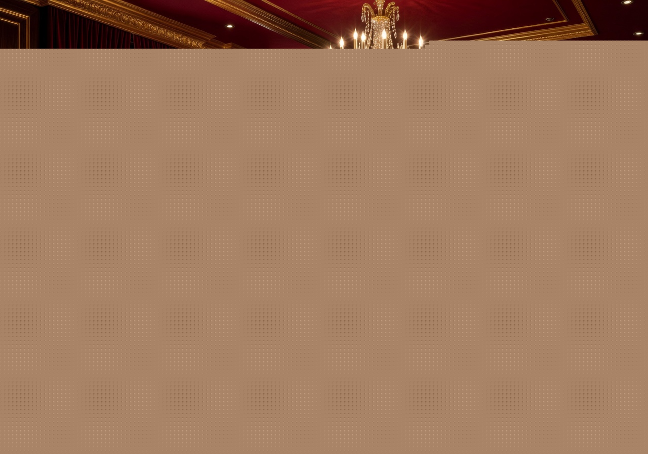Exclusive VIP lounge with gold and crimson accents